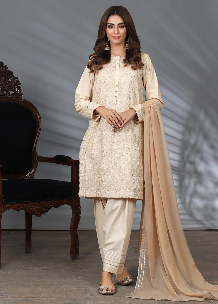 Lakhany Pret Embroidered  Cambric 3 Piece Suit LSM21CM LSM-2219