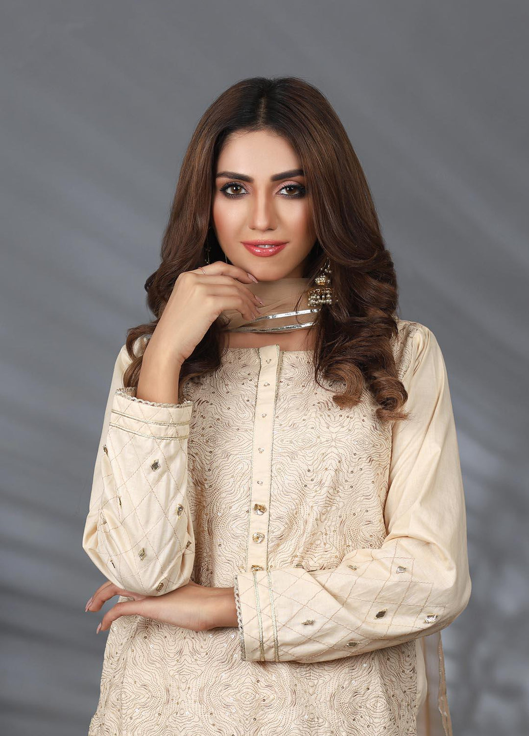 Lakhany Pret Embroidered  Cambric 3 Piece Suit LSM21CM LSM-2219