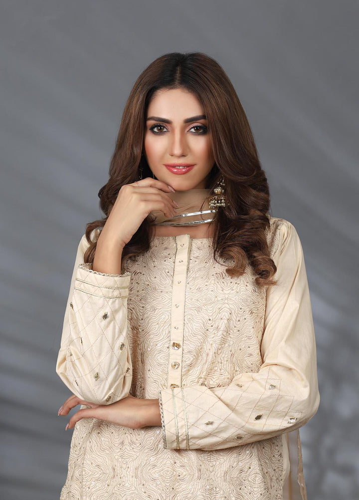 Lakhany Pret Embroidered  Cambric 3 Piece Suit LSM21CM LSM-2219
