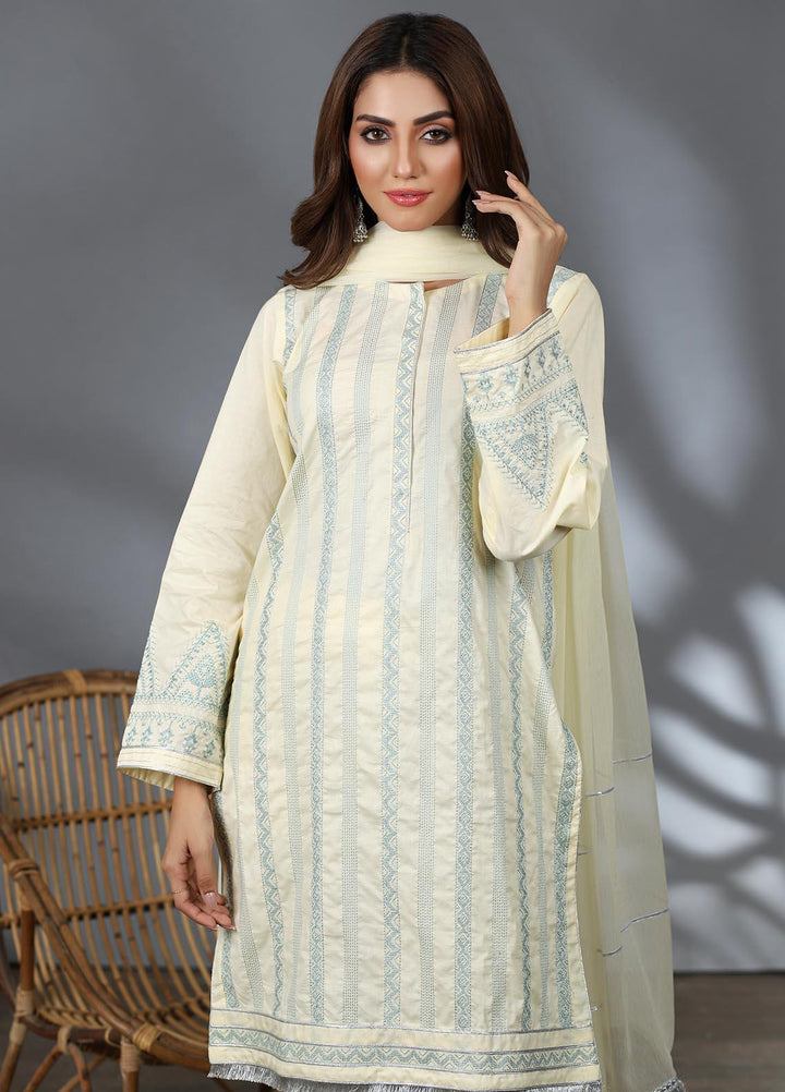 Lakhany Pret Embroidered  Cambric 3 Piece Suit LSM21CM LSM-2222