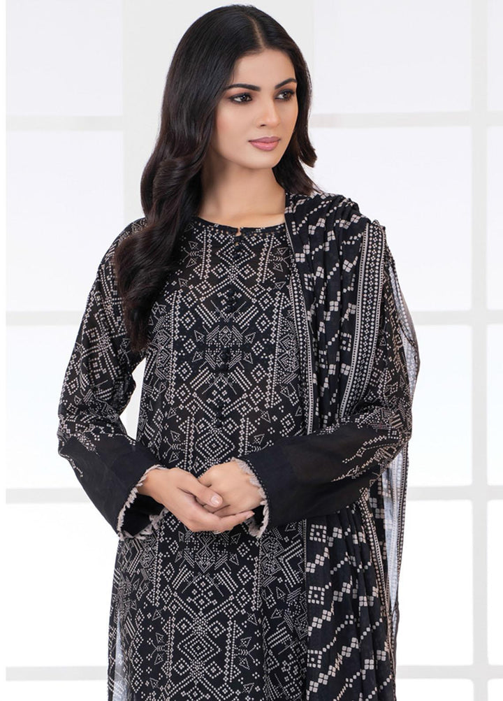 Monochrome By Lakhany Printed Lawn Suits Unstitched 3 Piece LSM22BW MCP-7015 - Black & White Collection