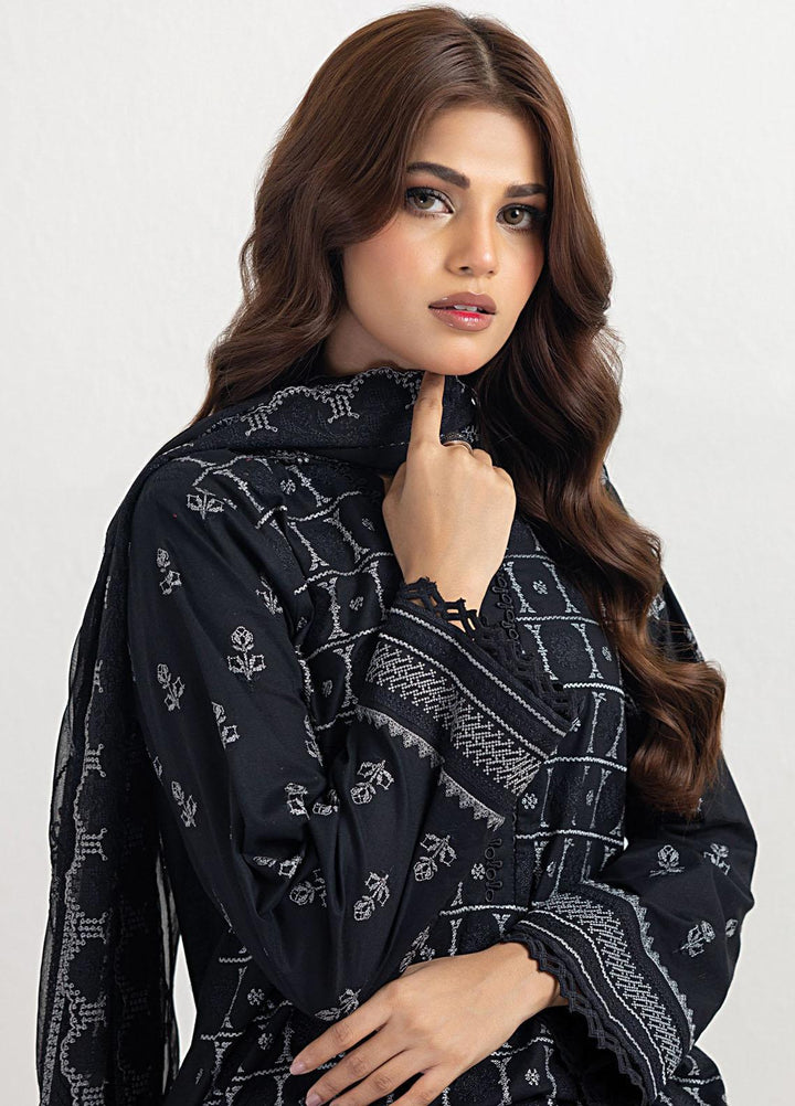 Lakhany Embroidered Lawn Suits Unstitched 3 Piece LSM23MC LG-ZH-0051 - Summer Collection