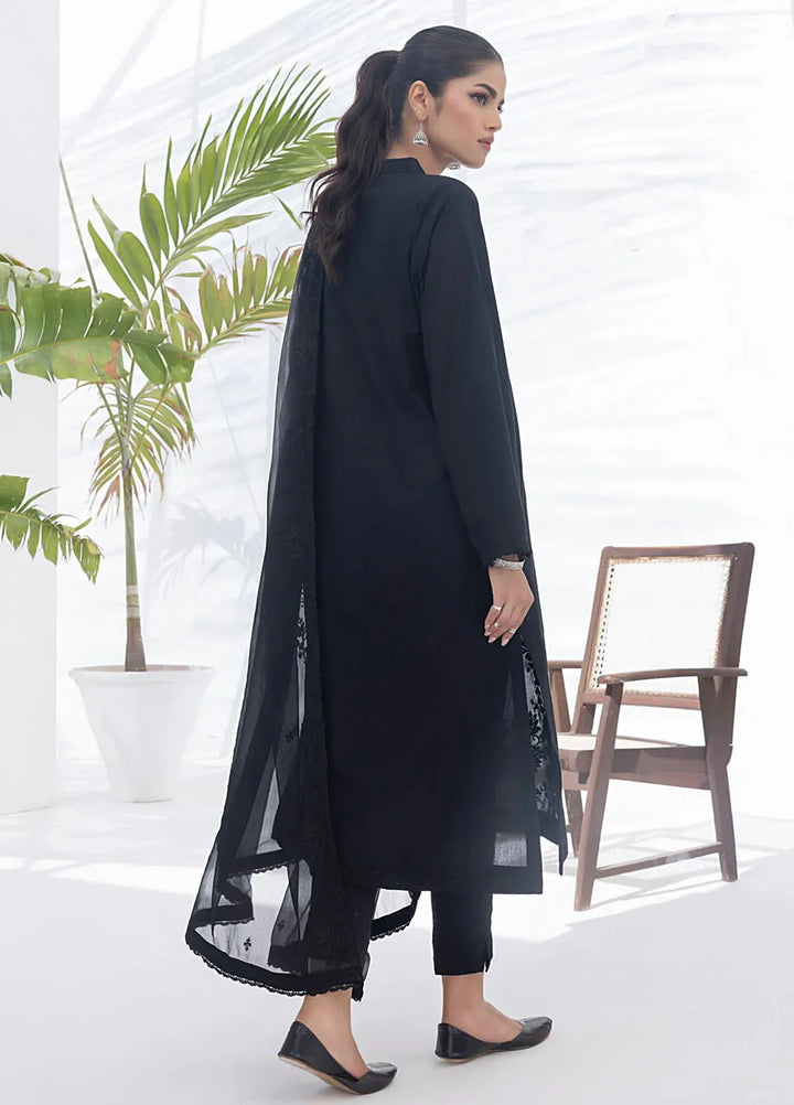 Lakhany Monochrome Embroidered Lawn Suit Unstitched 3 Piece LSM24ML LG-IZ-0202 - Summer Collection