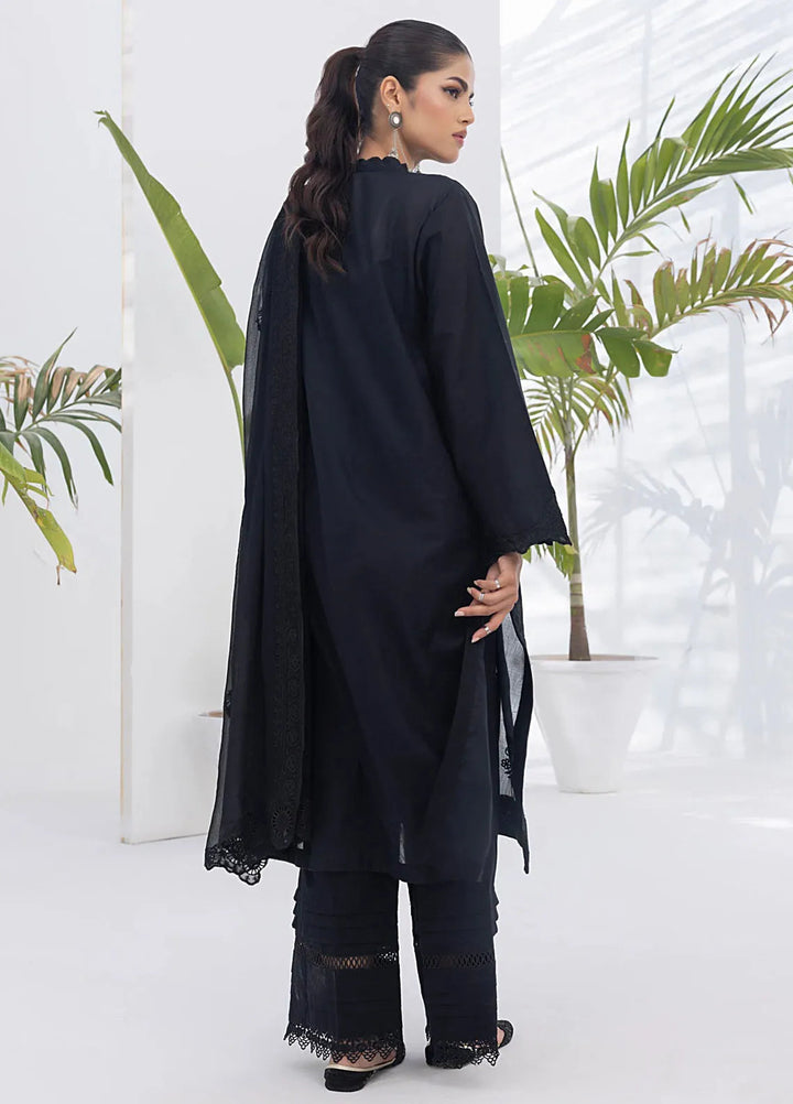 Lakhany Monochrome Embroidered Lawn Suit Unstitched 3 Piece LSM24ML LG-UB-0055 - Summer Collection