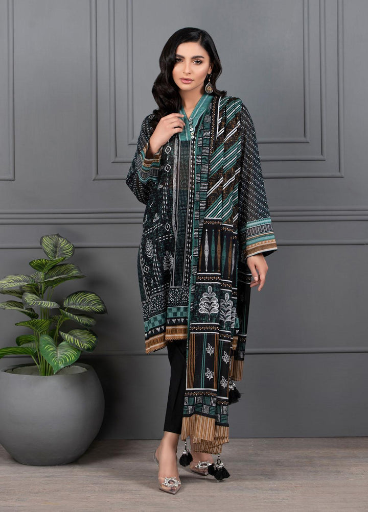 Monochrome By Lakhany Printed Lawn Suits Unstitched 3 Piece LSM21M 7013 - Summer Collection