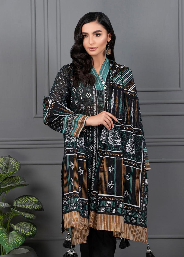 Monochrome By Lakhany Printed Lawn Suits Unstitched 3 Piece LSM21M 7013 - Summer Collection