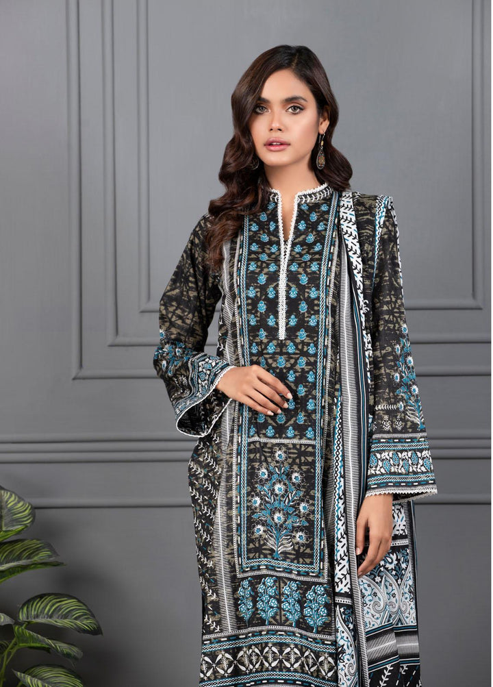 Monochrome By Lakhany Printed Lawn Suits Unstitched 3 Piece LSM21M 7016 - Summer Collection