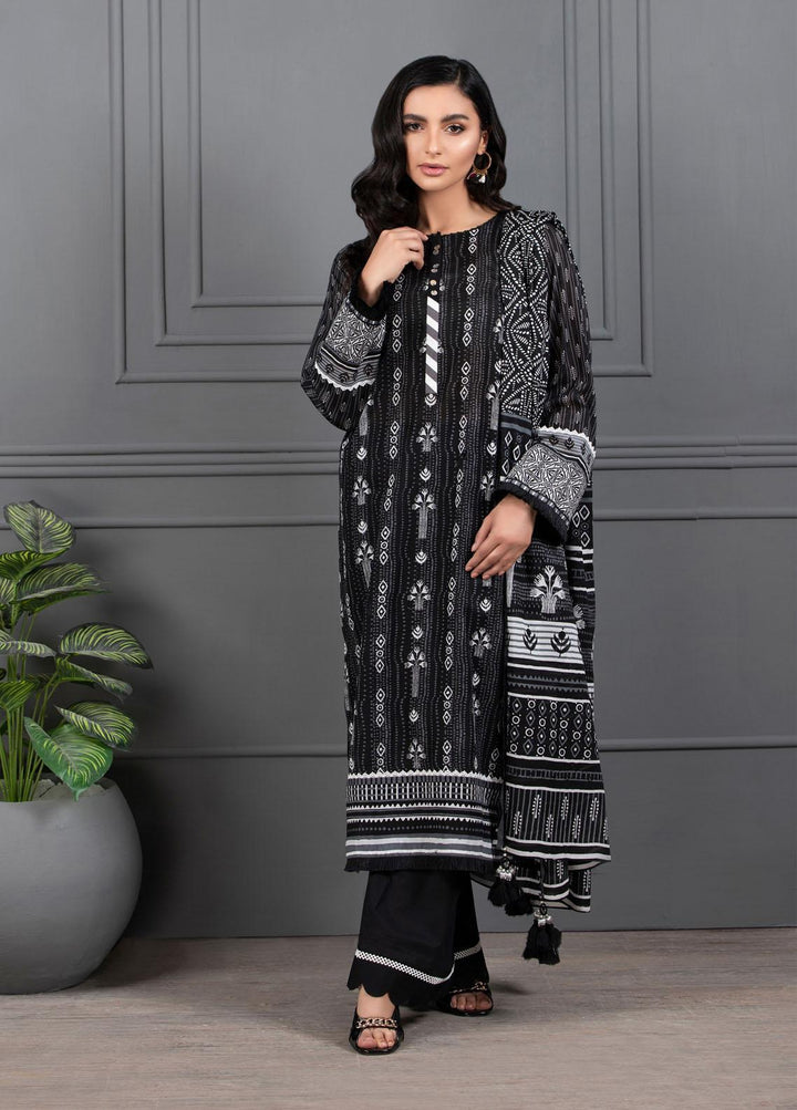 Monochrome By Lakhany Printed Lawn Suits Unstitched 3 Piece LSM21M 7017 - Summer Collection