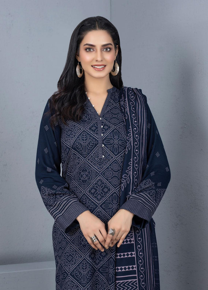Lakhany Printed Pashmina Suits Unstitched 3 Piece LSM21PSH PPC-301-A - Winter Collection