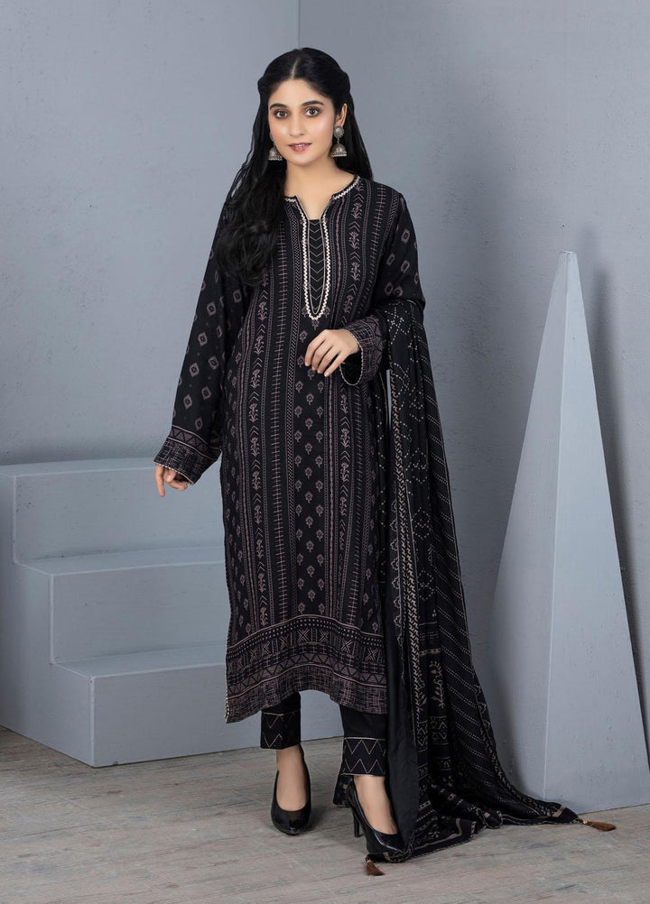Lakhany Printed Pashmina Suits Unstitched 3 Piece LSM21PSH PPC-302-C - Winter Collection