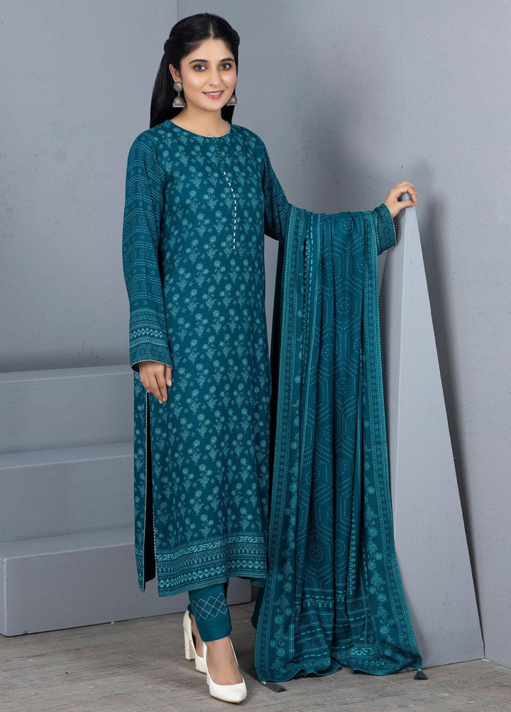 Lakhany Printed Pashmina Suits Unstitched 3 Piece LSM21PSH PPC-307-A - Winter Collection