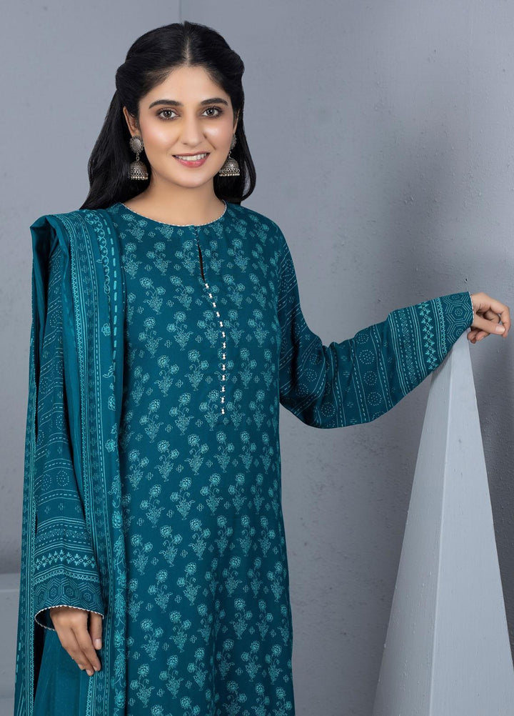 Lakhany Printed Pashmina Suits Unstitched 3 Piece LSM21PSH PPC-307-A - Winter Collection