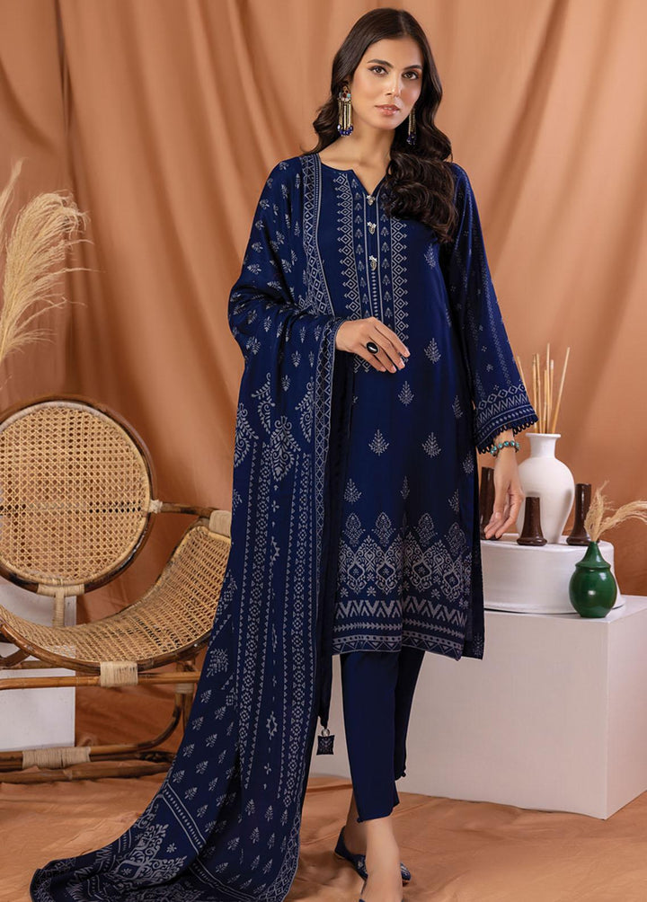 Lakhany Printed Pashmina Suits Unstitched 3 Piece LSM22P PPC-302-A - Winter Collection