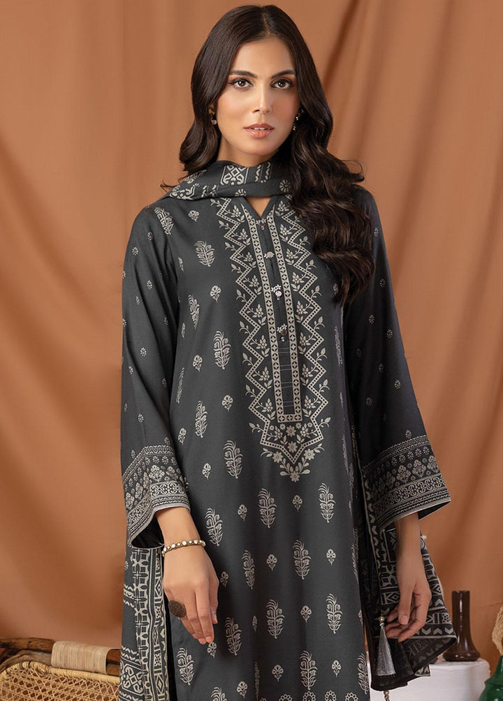 Lakhany Printed Pashmina Suits Unstitched 3 Piece LSM22P PPC-303-C - Winter Collection