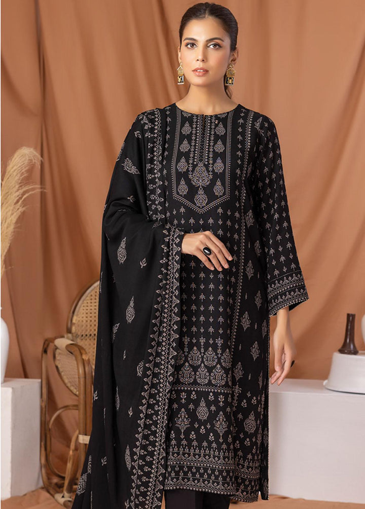 Lakhany Printed Pashmina Suits Unstitched 3 Piece LSM22P PPC-307-C - Winter Collection