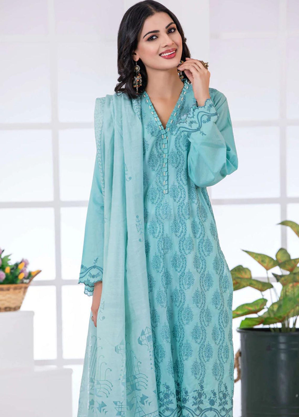 Lakhany Pret  Cambric 2 Piece Suit LSM-2740