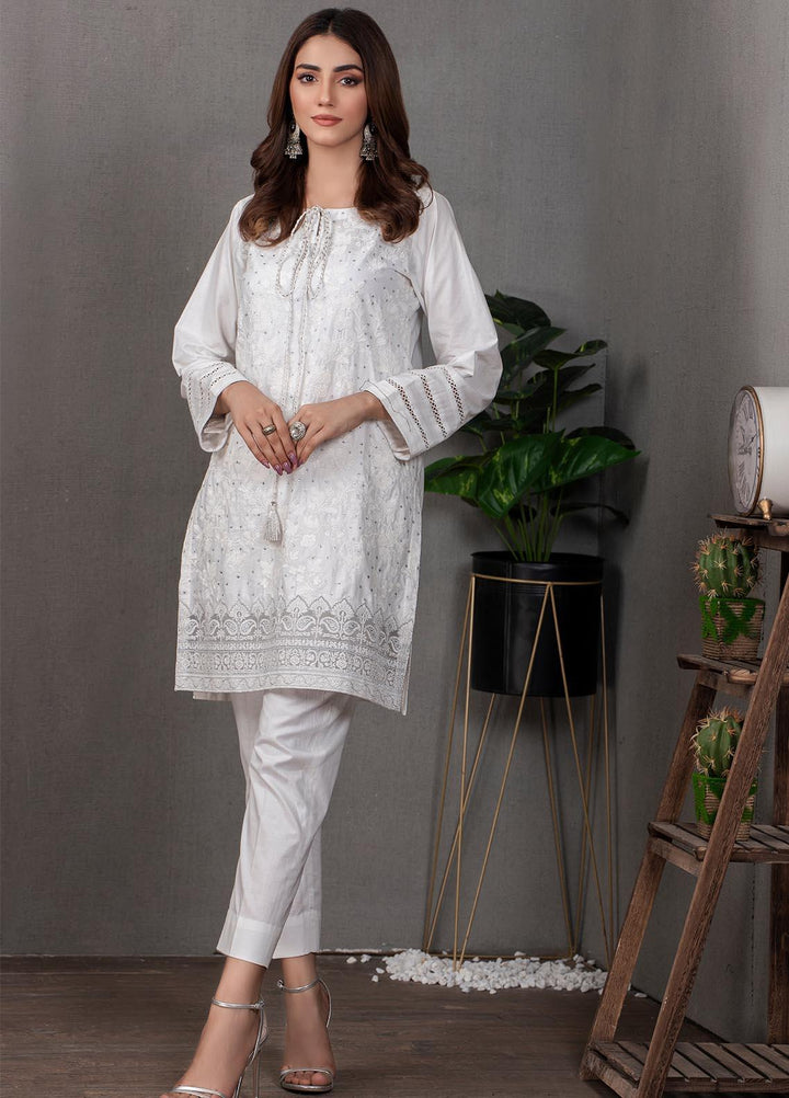 Lakhany Pret Embroidered  Cotton Kurties LSM21CW LSM-2095