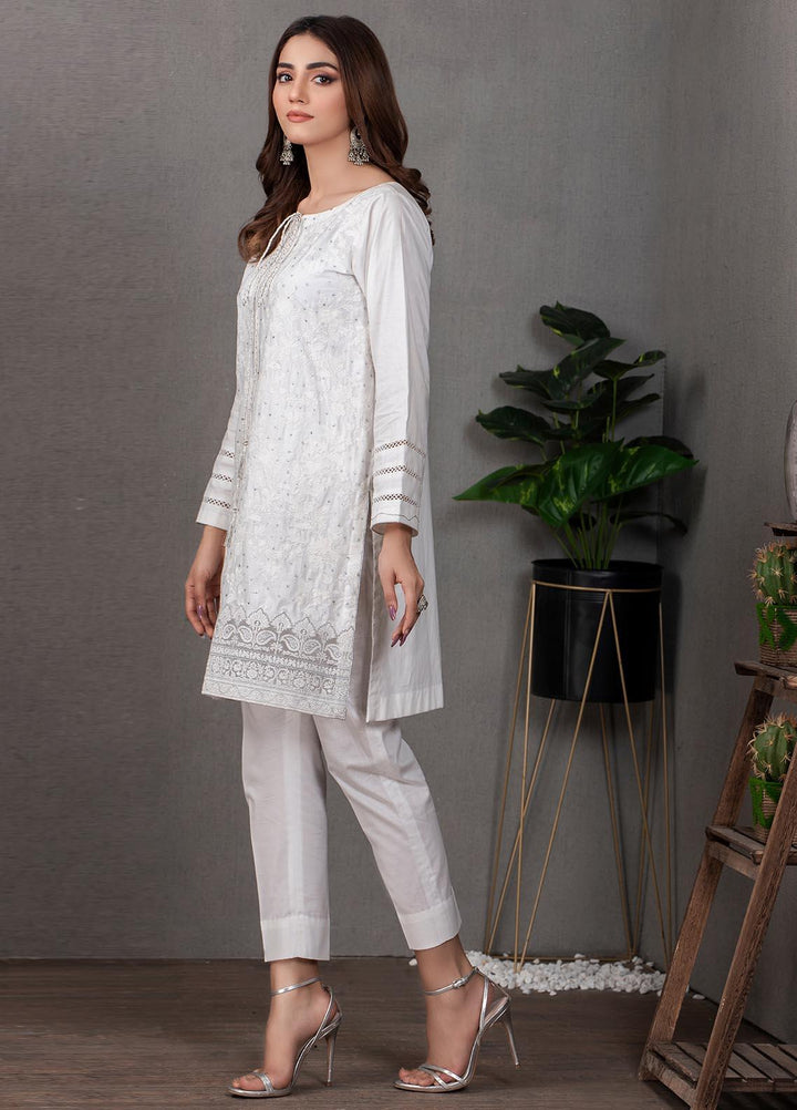 Lakhany Pret Embroidered  Cotton Kurties LSM21CW LSM-2095
