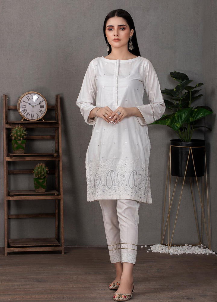 Lakhany Pret Embroidered  Cotton Kurties LSM21CW LSM-2097