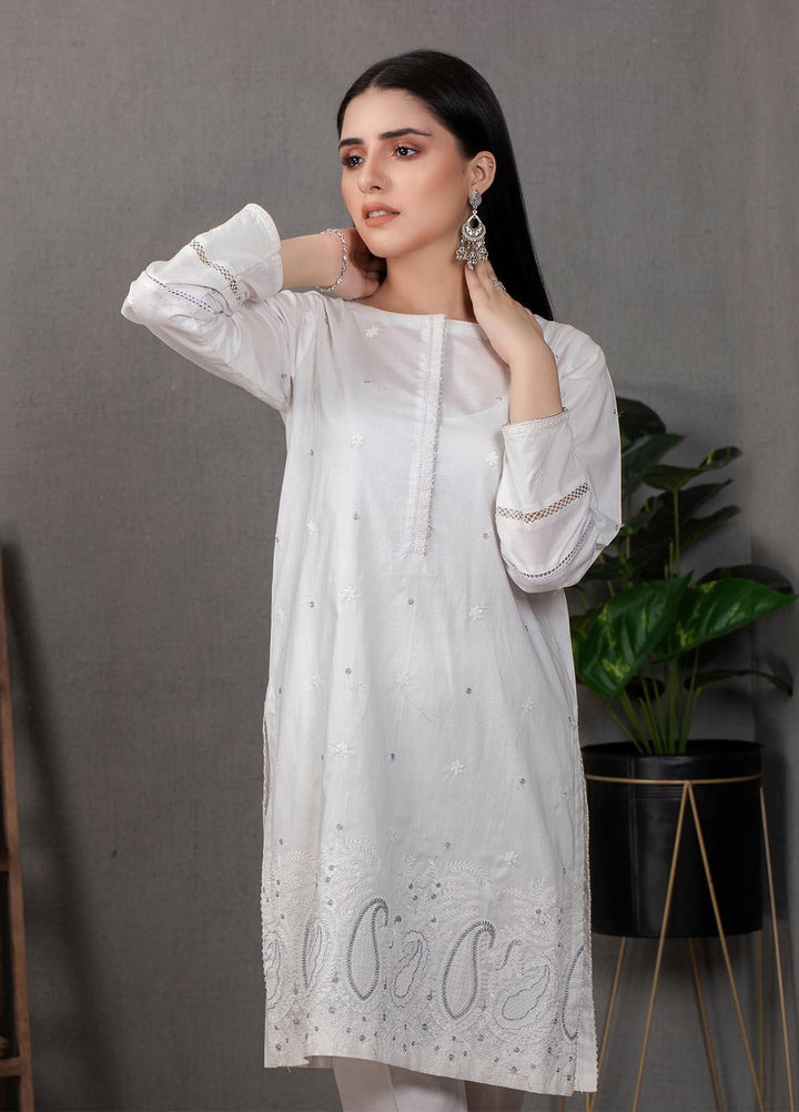 Lakhany Pret Embroidered  Cotton Kurties LSM21CW LSM-2097