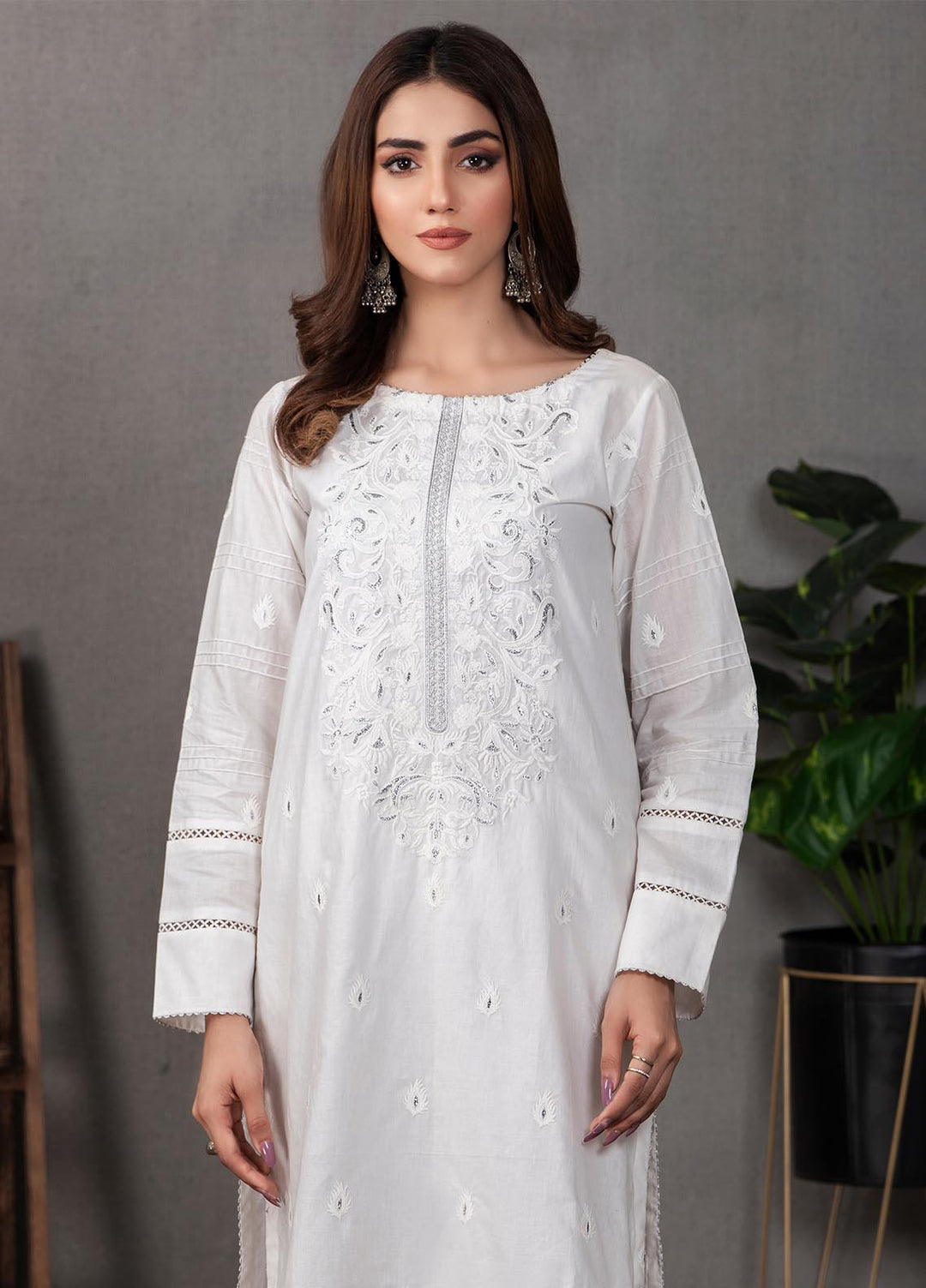Lakhany Pret Embroidered  Cotton Kurties LSM21CW LSM-2099