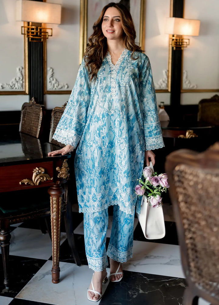 Lakhany Pret Embroidered Cambric 2 Piece Suit LG-MB-0004-W-PRT-2P