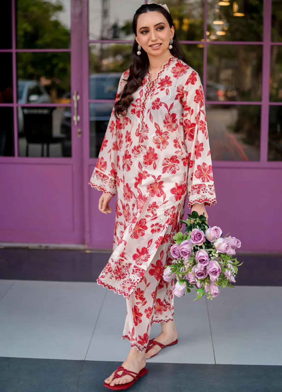 Lakhany Pret Embroidered Cambric 2 Piece Suit LG-RL-0057-W-PRT-2P