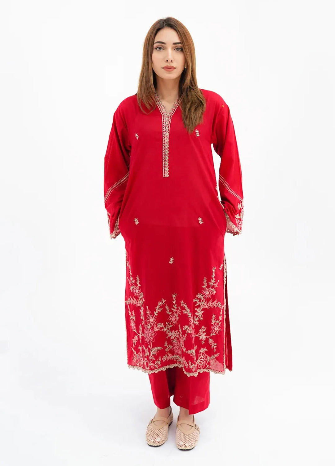Lakhany Pret Embroidered Cambric 2 Piece Suit LG-UB-0069