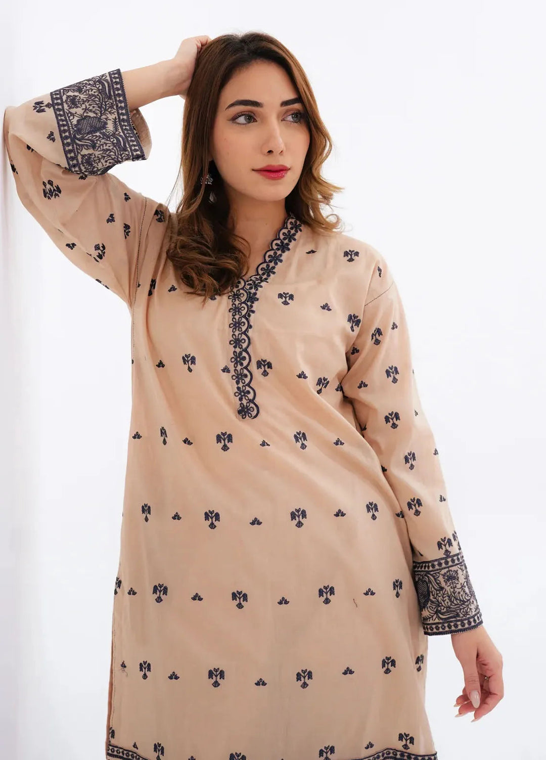 Lakhany Pret Embroidered Cambric 2 Piece Suit LSM-3749