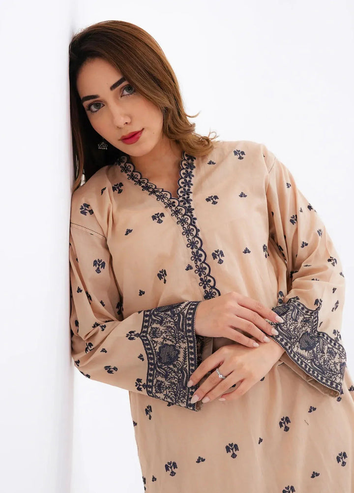 Lakhany Pret Embroidered Cambric 2 Piece Suit LSM-3749