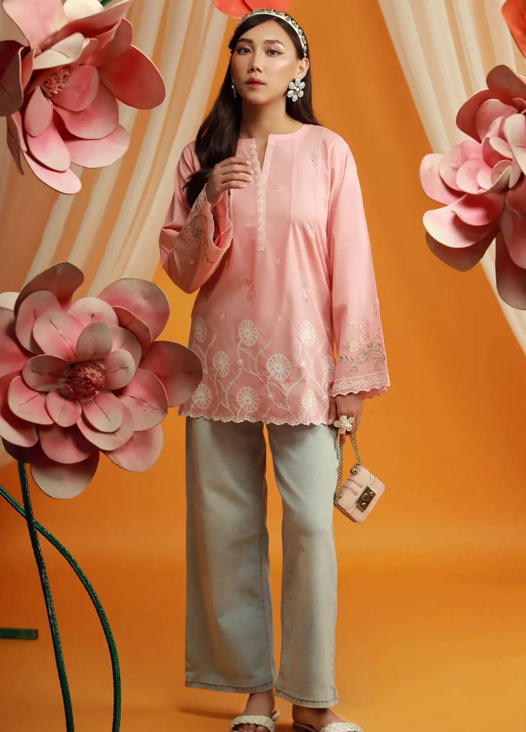 Lakhany Pret Embroidered Cambric Kurti LG-IZ-0141