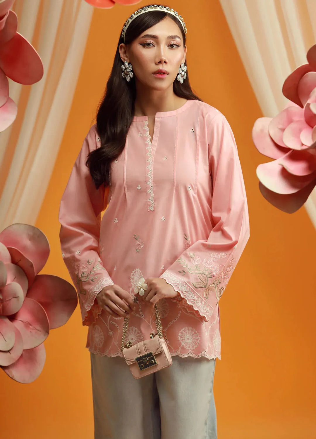 Lakhany Pret Embroidered Cambric Kurti LG-IZ-0141
