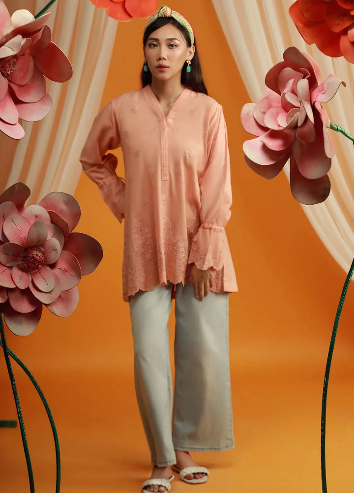 Lakhany Pret Embroidered Cambric Kurti LG-SK-0246