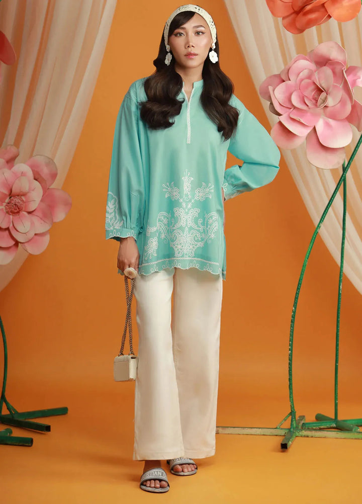 Lakhany Pret Embroidered Cambric Kurti LG-UB-0080