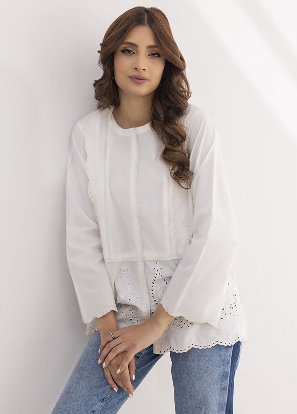 Lakhany Pret Embroidered Cambric Top LG-SK-0083