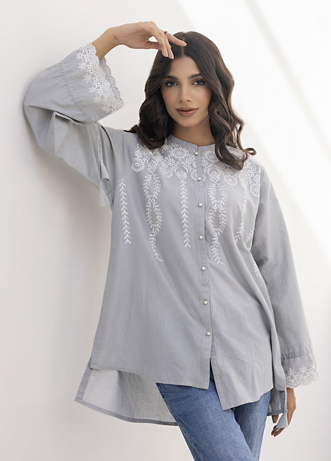 Lakhany Pret Embroidered Cambric Top LG-SK-0163