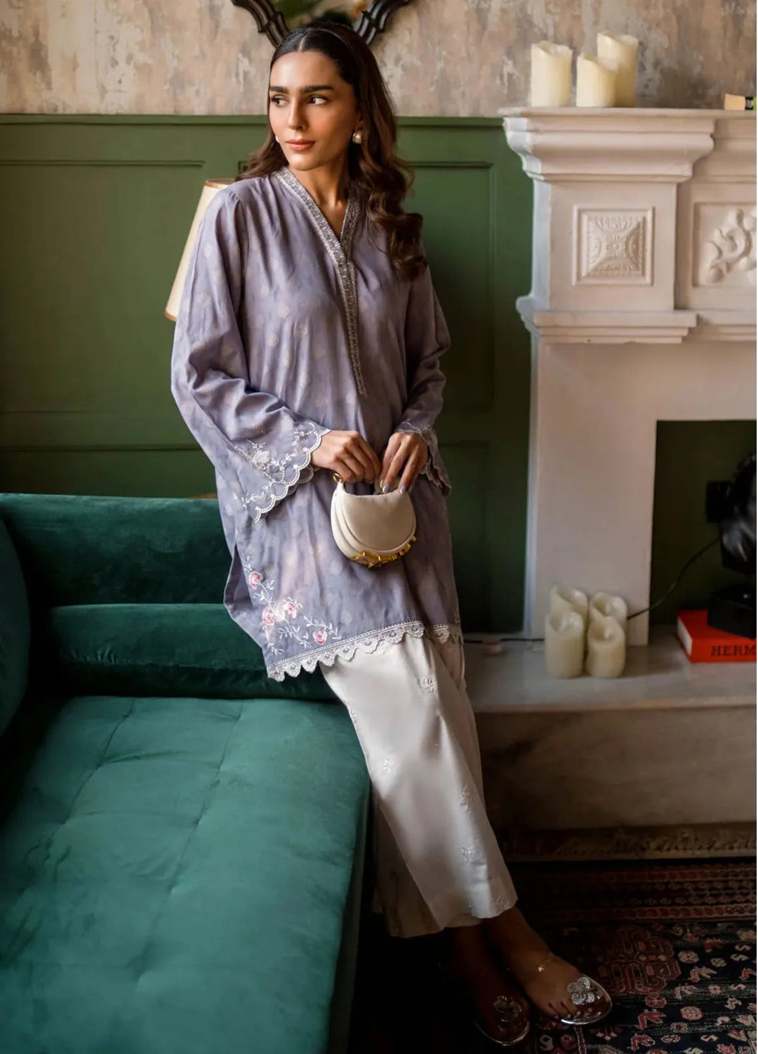 Lakhany Pret Embroidered Cotton Jacquard Shirt LG-IZ-0277