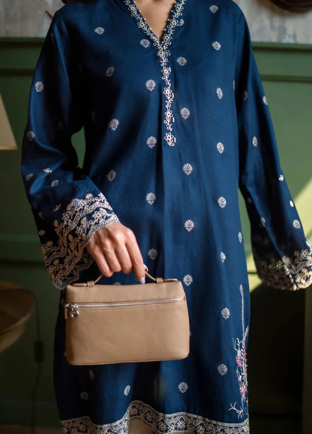 Lakhany Pret Embroidered Cotton Jacquard Shirt LG-IZ-0279