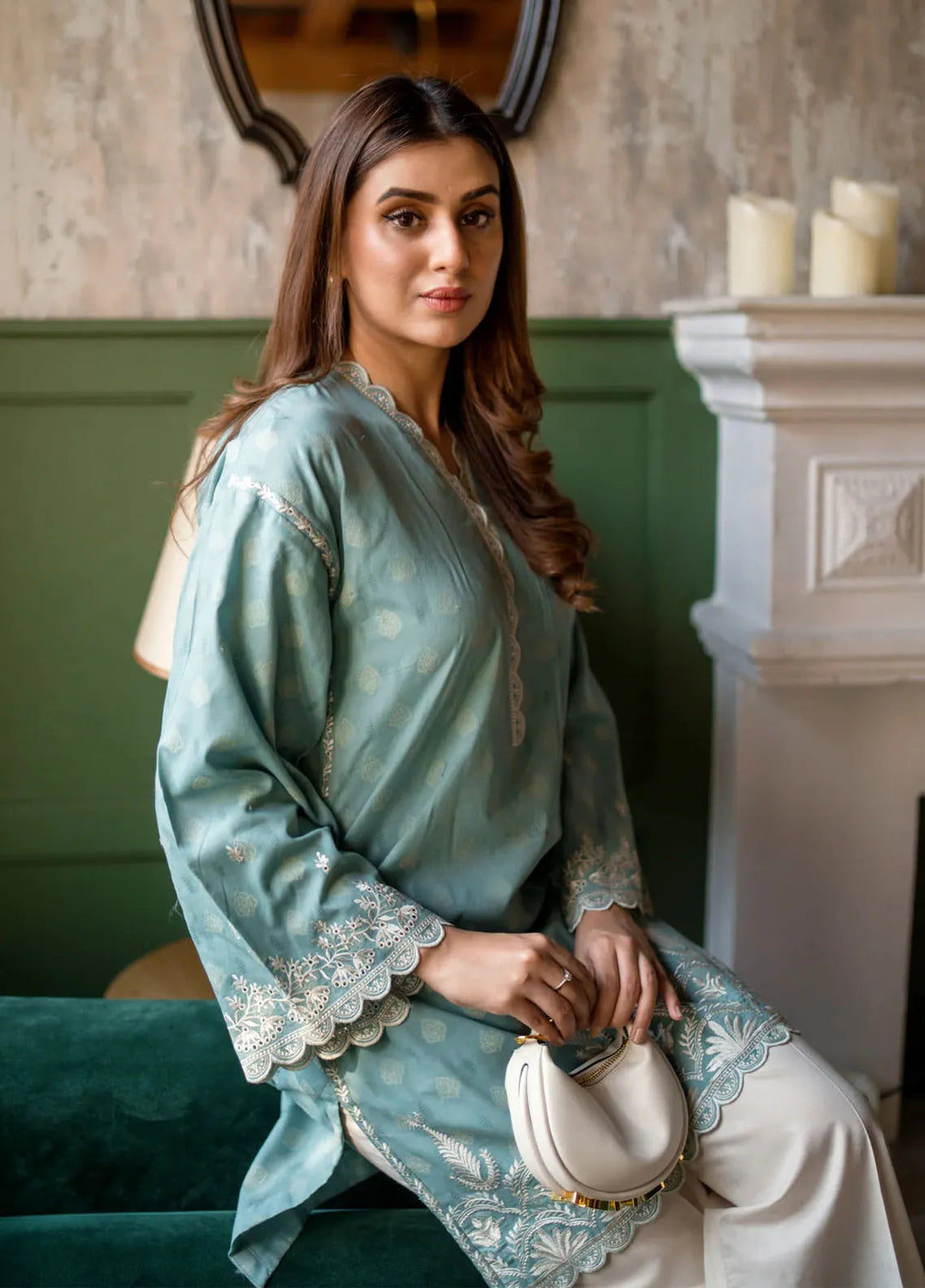Lakhany Pret Embroidered Cotton Jacquard Shirt LG-IZ-0281