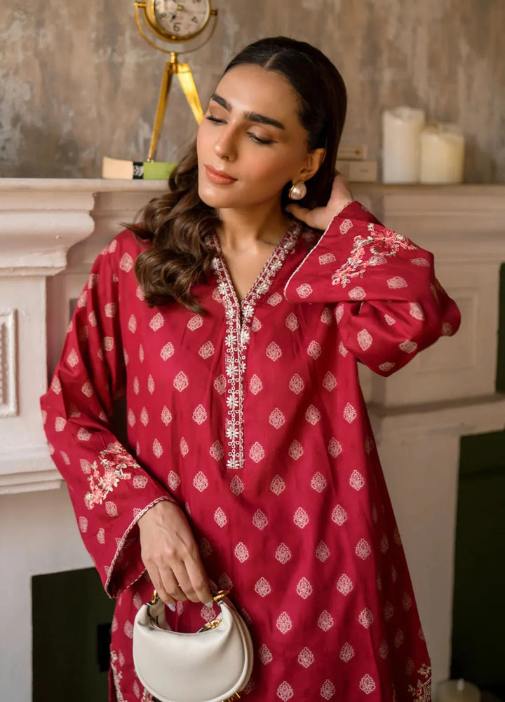 Lakhany Pret Embroidered Cotton Jacquard Shirt LG-UB-0108