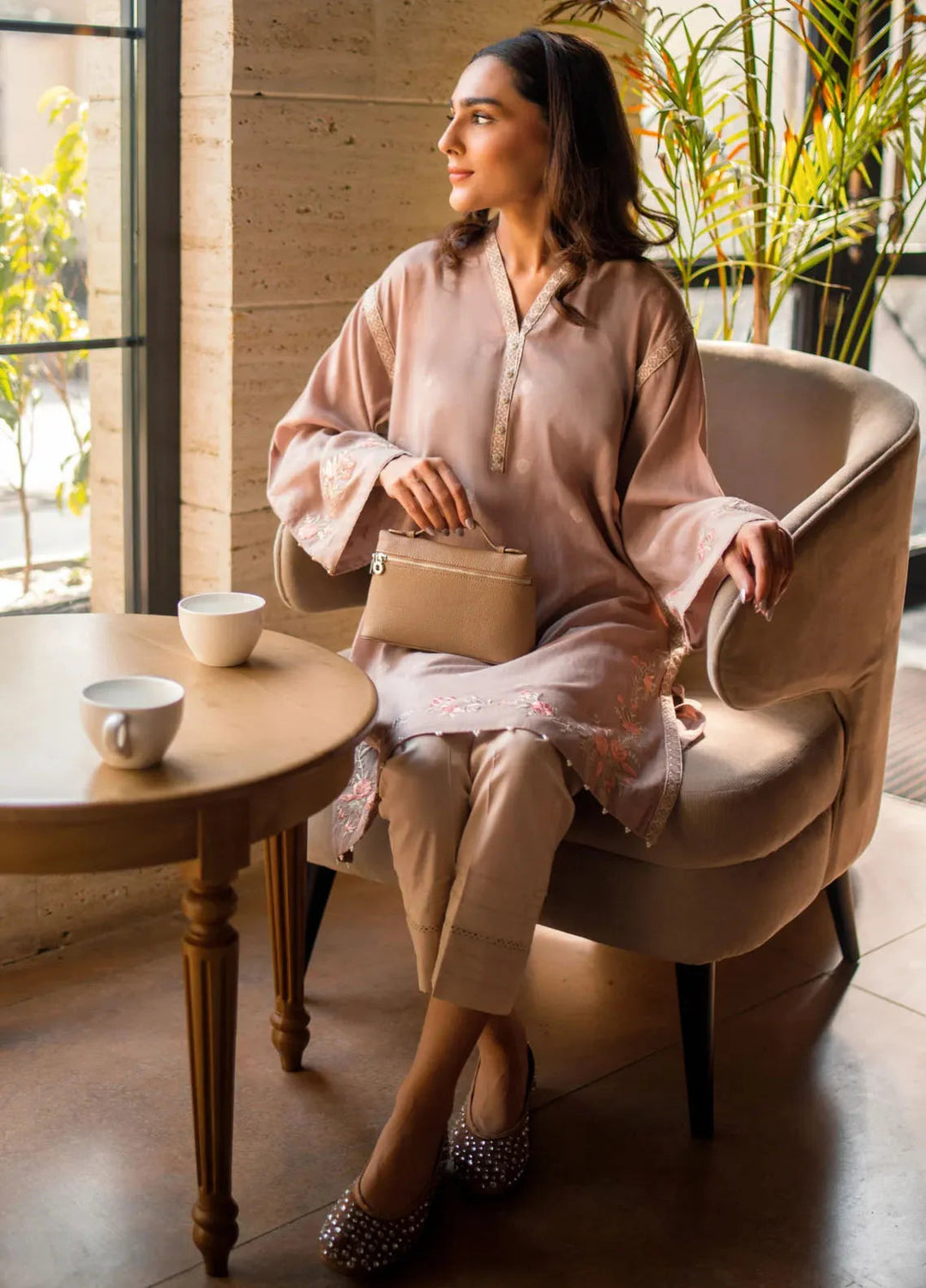 Lakhany Pret Embroidered Cotton Jacquard Shirt LG-UB-0109