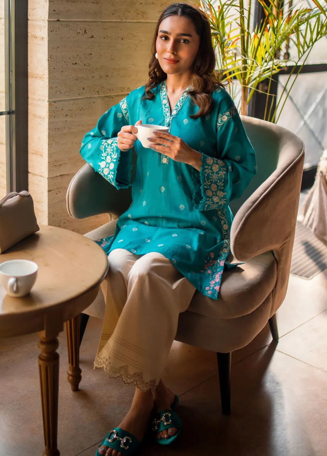 Lakhany Pret Embroidered Cotton Jacquard Shirt LG-UB-0110