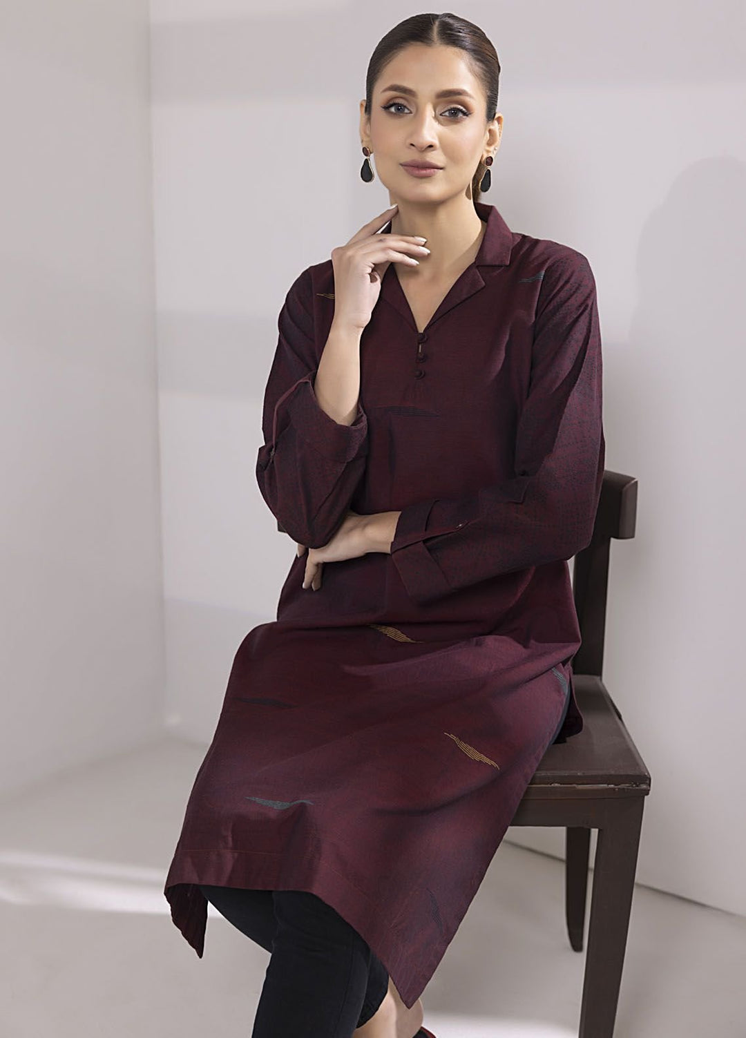 Lakhany Pret Embroidered Cotton Kurti LG-SK-0187