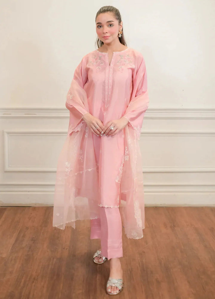 Lakhany Pret Embroidered Cotton Net 3 Piece Suit LG-IZ-0223-W-EMB-3P