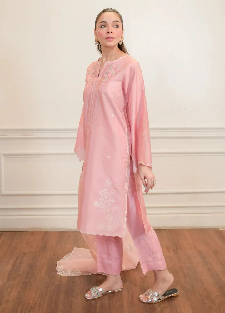 Lakhany Pret Embroidered Cotton Net 3 Piece Suit LG-IZ-0223-W-EMB-3P