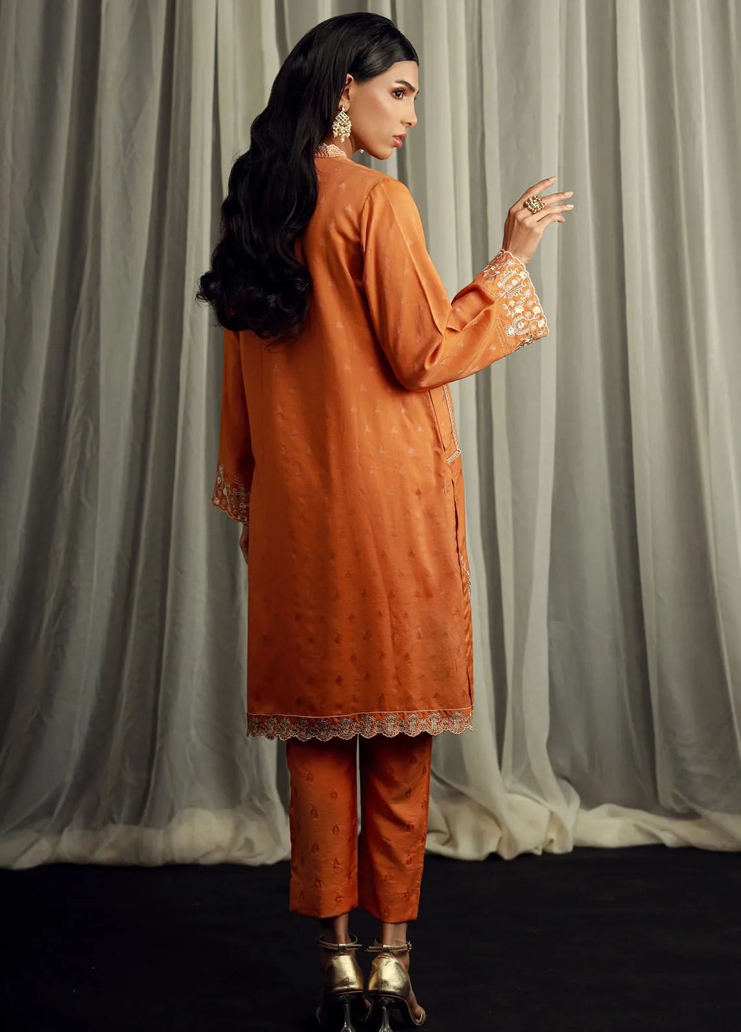 Lakhany Pret Embroidered Jacquard 2 Piece Suit LG-IZ-0189-W-EMB-2P