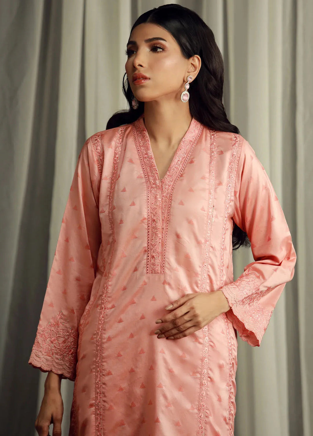 Lakhany Pret Embroidered Jacquard 2 Piece Suit LG-UB-0057-W-EMB-2P