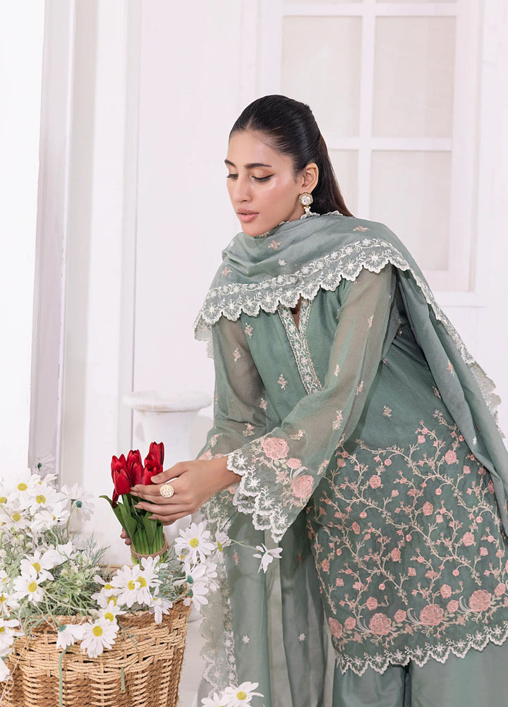 Lakhany Pret Embroidered Khaddi Net 3 Piece Suit LG-IZ-0317