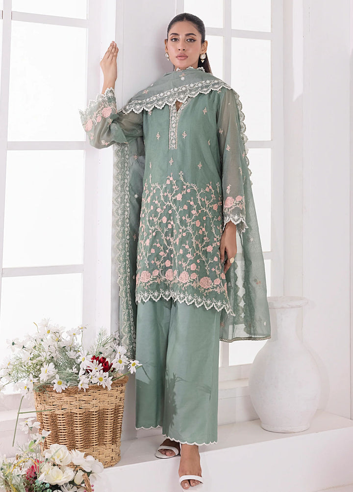 Lakhany Pret Embroidered Khaddi Net 3 Piece Suit LG-IZ-0317