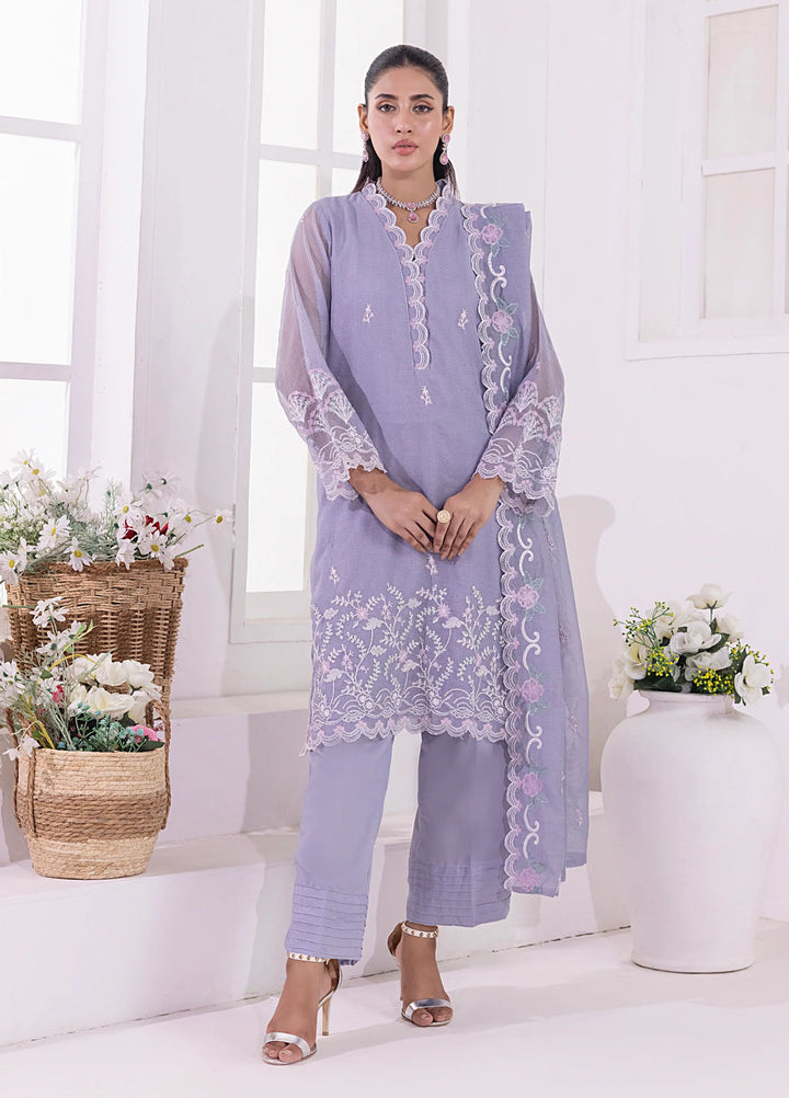 Lakhany Pret Embroidered Khaddi Net 3 Piece Suit LG-IZ-0318